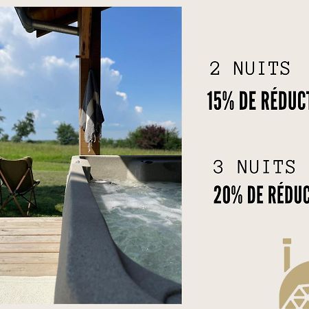 Dome Insolite Cedre Jacuzzi Et Petits Dejeuners Inclus Lagraulet-du-Gers Eksteriør bilde