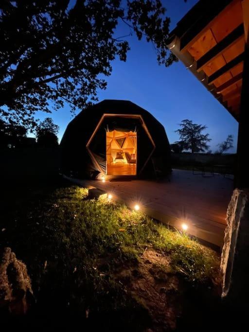Dome Insolite Cedre Jacuzzi Et Petits Dejeuners Inclus Lagraulet-du-Gers Eksteriør bilde