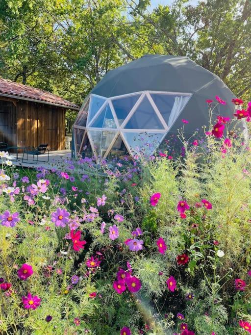 Dome Insolite Cedre Jacuzzi Et Petits Dejeuners Inclus Lagraulet-du-Gers Eksteriør bilde