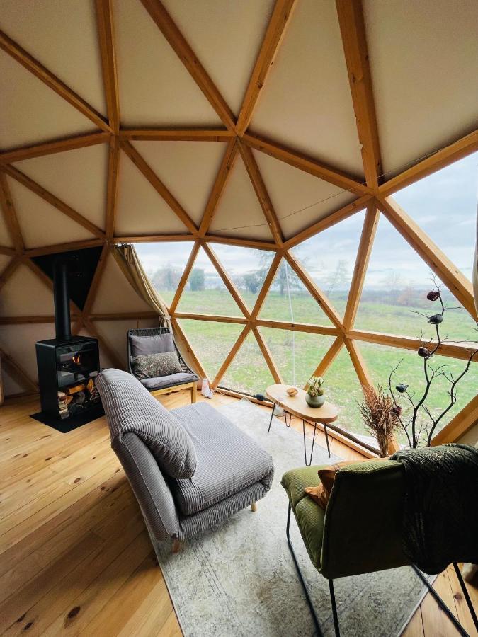Dome Insolite Cedre Jacuzzi Et Petits Dejeuners Inclus Lagraulet-du-Gers Eksteriør bilde